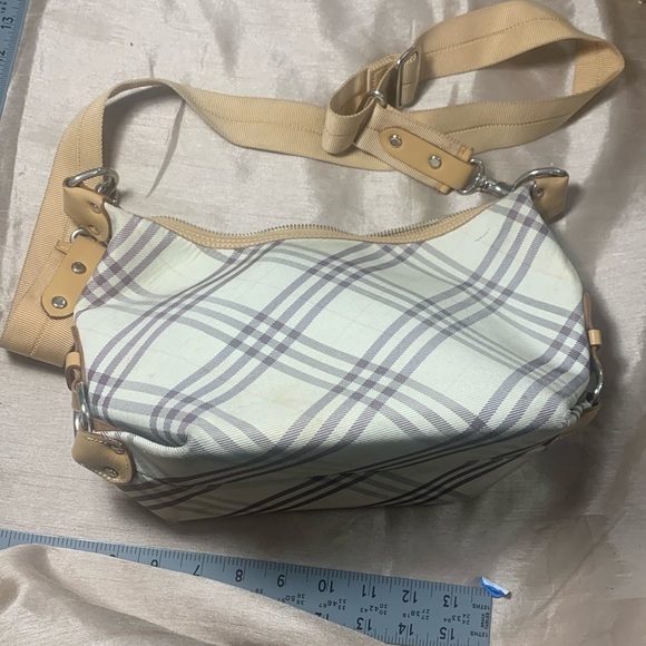 Plaid Beige and Cream Women's Bag Blue Label GUC Burberry - Picture 1 of 9